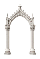 Obraz premium PNG Gothic arch with ornate details.