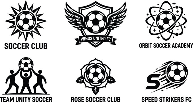 Soccer club logos and badges