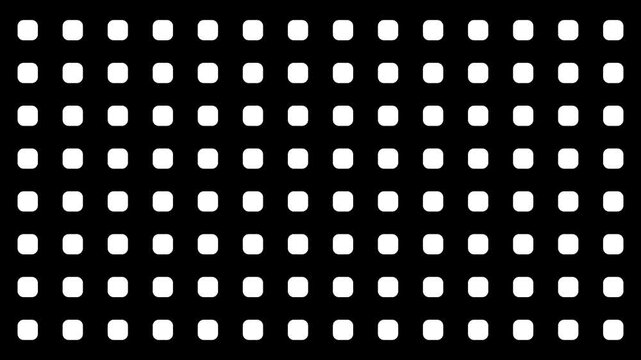 Geometric Rounded Rectangle Grid Reveal Luma Matte Transition Animation