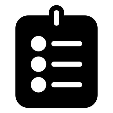 Task icon for list, management and productivity