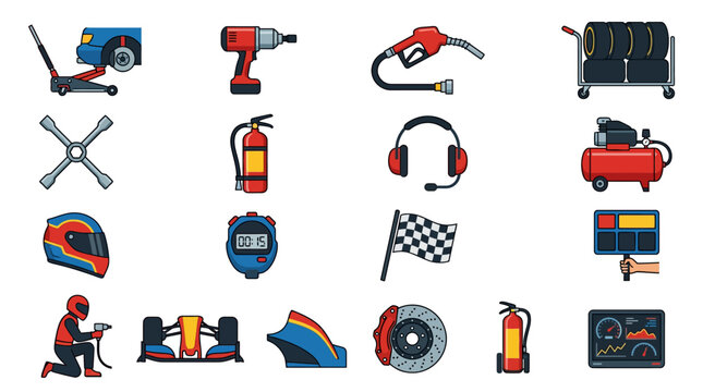 Mechanic Tools and Car Parts.