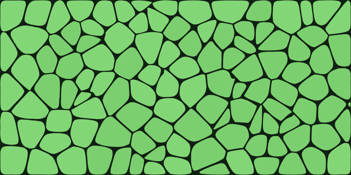 mosaic pattern with green irregular shapes tile