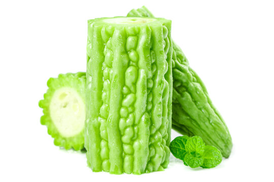 Fresh Green Bitter Melon Vegetables - Healthy Asian Cooking Ingredients with Nutritious Benefits
