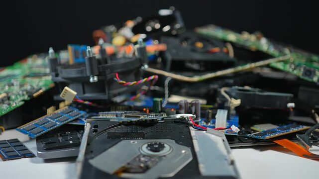 E-waste discarded electronics from servers, AI deep learning datacenters and clouds, network gear, cpu and gpu, ram dram memory. And SSDs with HHD hard drives.  Contain valuable rear earth materials.