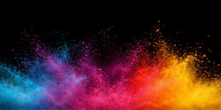 An abstract colorful background of fire and smoke merges into a dark cosmos with burning red flames and a nebula texture