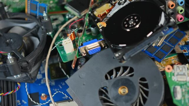 E-waste increase due AI boom and datacenters construction. E-waste contain  valuable rear earth materials such as copper, gold, aluminum, and silver as well as also hazardous substances.