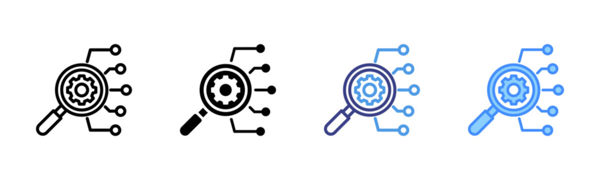 Root Cause Icon Set Multiple Style Collection