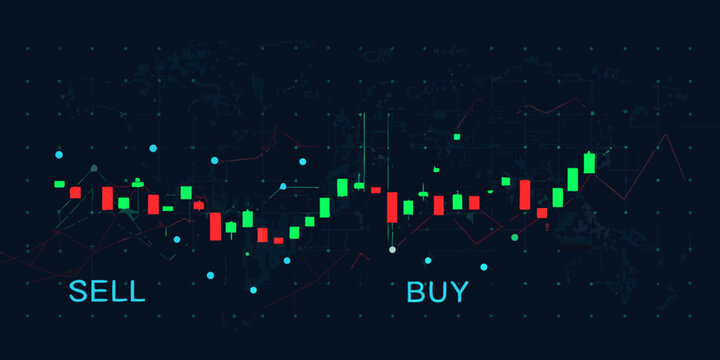 stock market chart with candlesticks candlestick financial