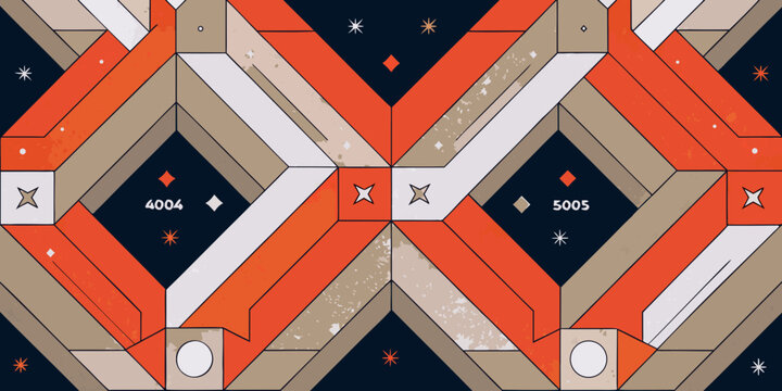 geometric pattern with vibrant colors triangle diamond