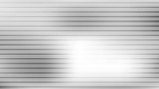 Horizontal gray lines create a sleek industrial texture across this abstract metallic vector background. Soft white gradients simulate light reflecting off a brushed aluminium sheet.