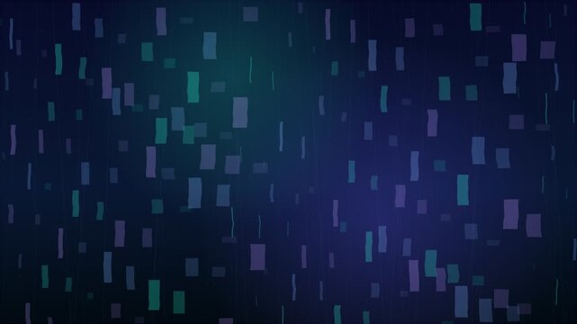 Abstract falling blue and purple rectangles background