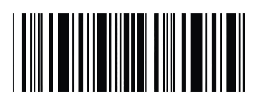 Barcode product distribution symbol for retail management, warehouse operations, and supply chain tracking vector illustration