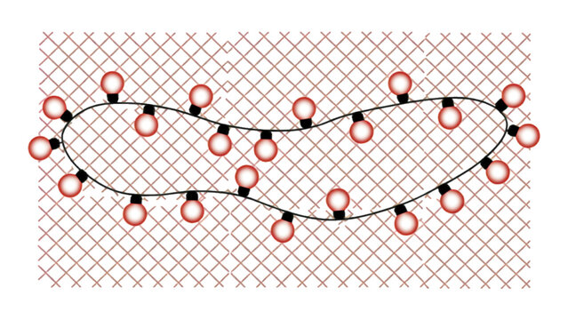 Molecular structure of graphene lattice with carbon atoms in hexagonal pattern