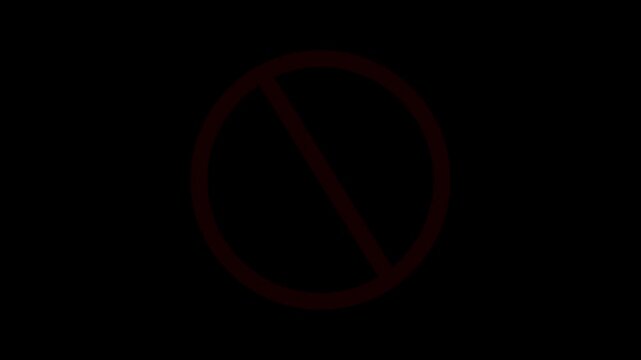 A red circle is basically meant as a danger signal here so that people can understand the danger very quickly.4K video