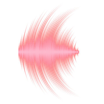 Sound wave for DJ mix cover with music waveform as a vinyl grooves