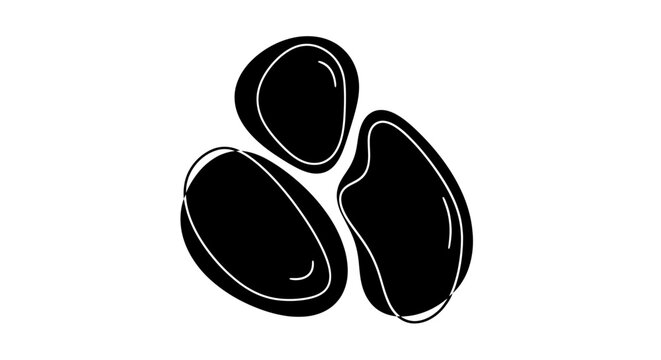 Minimalist Soybean Vector Illustration