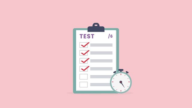 Test Progress Tracker with Completed Tasks and Deadline Concept	