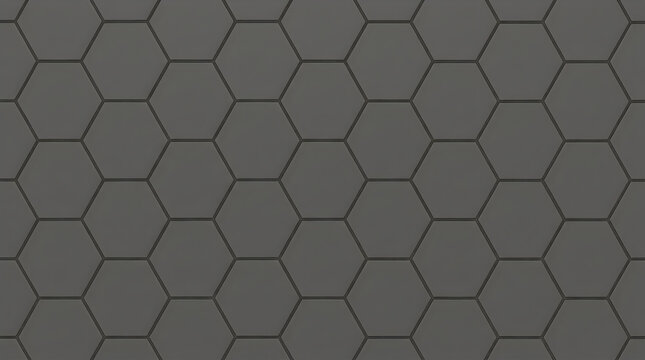 Dark gray ceramic hexagon tile wall texture background with geometric pattern for modern interior branding and professional architectural wallpaper and clean urban backdrop design res