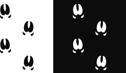 Pig paw prints vector illustration © Aleksei_7799