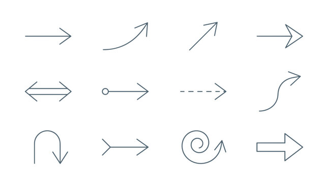 Collection of various arrow icons and symbols for navigation