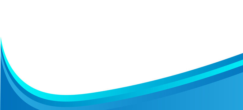 Modern abstract curved blue background featuring layered arc shapes, vibrant cyan highlights, smooth gradient flow, professional vector illustration