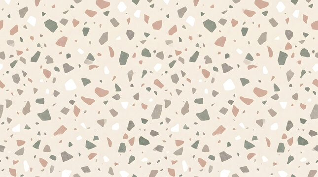 Modern terrazzo pattern in pastel tones