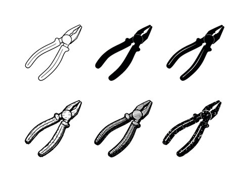 Pliers used for gripping, bending, or cutting wires and small objects with strong, precise jaws