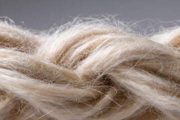 Fototapeta premium Macro view of cellulose filament interweaving and natural texture