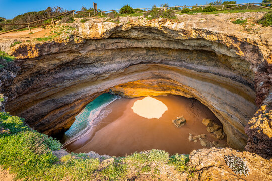 Benagil Cave in Lagoa Algarve Portugal