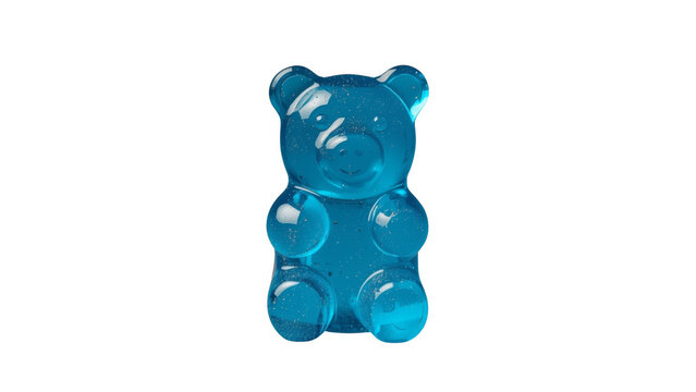 Blue gummy bear candy a sweet dessert snack