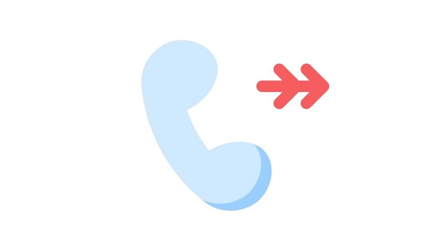 Call Forwarding Animated Video Icon