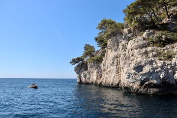 Naklejka premium Off the coast of France