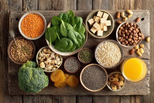 Nourishing vegan iron: everyday meals with greens, beans, seeds and fortified cereals