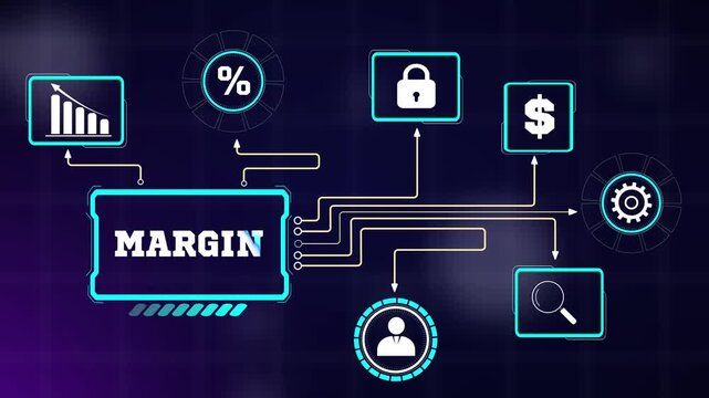 Interactive financial dashboard mapping business operating margin variables with modern infographic tools