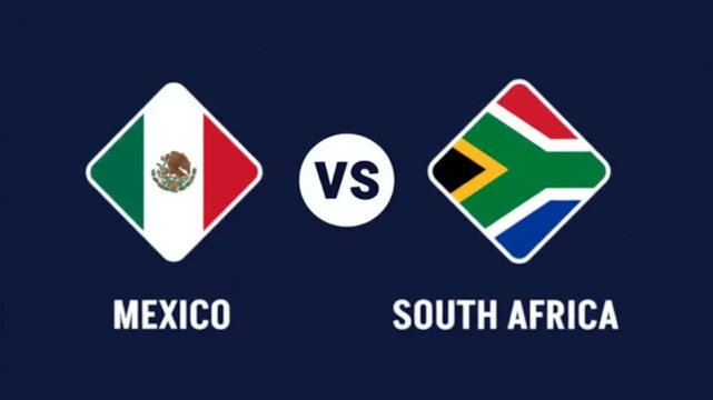 Mexico versus South Africa soccer match.