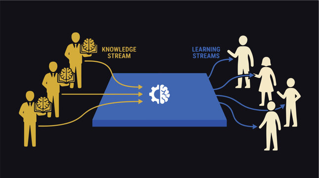 Expertise Sharing Ecosystem and Professional Knowledge Exchange Vector