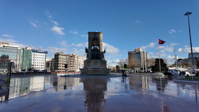 A view from Taksim Square in Istanbul, Turkey