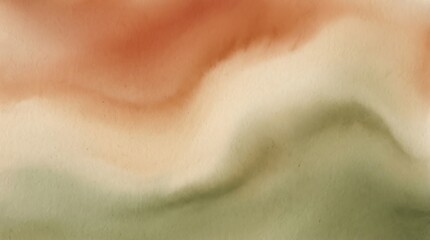 Fototapeta premium Warm Earth Tone Abstract Gradient Background - Terracotta Beige Olive