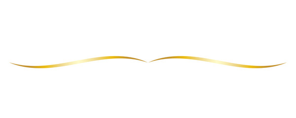 Fototapeta premium Elegant Gold Divider Line with Metallic Gradient Texture, Decorative Luxury Border Ornament for Wedding Invitations and Premium Certificate Design