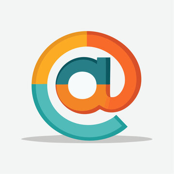 Colorful At Symbol Icon