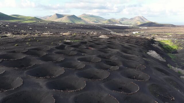 La geria unique volcanic vineyards lanzarote canary islands
