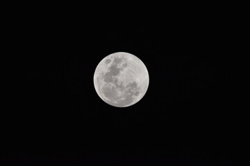 Fototapeta premium full moon over black