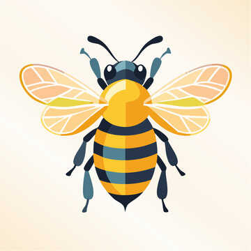 Stylized Bee Illustration