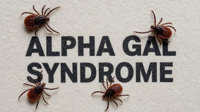 Alpha gal syndrome tick bite meat allergy