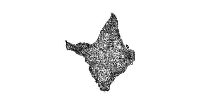 Sketch Aoutline mapa outline map animation - smooth progressive reveal