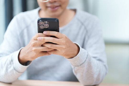 Smartphone App Use For Digital Communication Online Messaging And Social Media