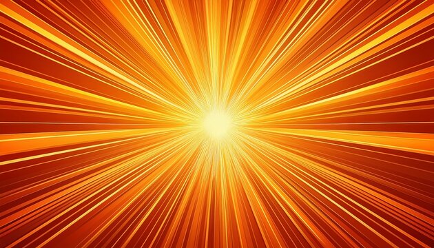 radiant orange comic explosion starburst background