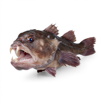 An isolated fangtooth fish