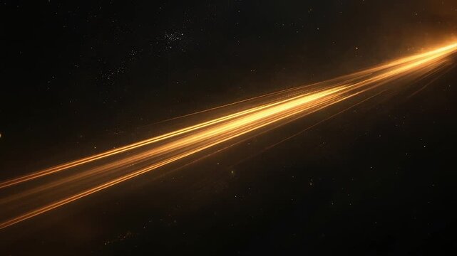 Subtle luminous streaks flowing through space dust with warm diffusion and tranquil visual depth