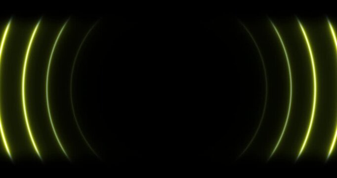 青赤黄色のネオンウェーブ電波動画ビデオ